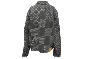 LOUIS VUITTON ルイヴィトン × NIGO ニゴー コラボ ジャイアントダミエウェーブス デニムジャケット モノグラム 54 美品 中古 62102