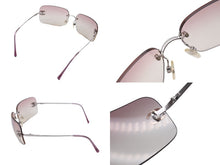 画像をギャラリービューアに読み込む, CHANEL シャネル 62◻︎17 120 4017-D c 124/58 サングラス プラスチック メタル パープル シルバー ココマーク 美品 中古 62015 正規品