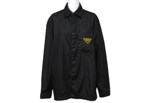 PRADA プラダ Re-Nylon Shirt 長袖シャツ SC520 S201 20SS リサイクルナイロン サイズXS ブラック 美品 中古  62106 – Casanova Vintage