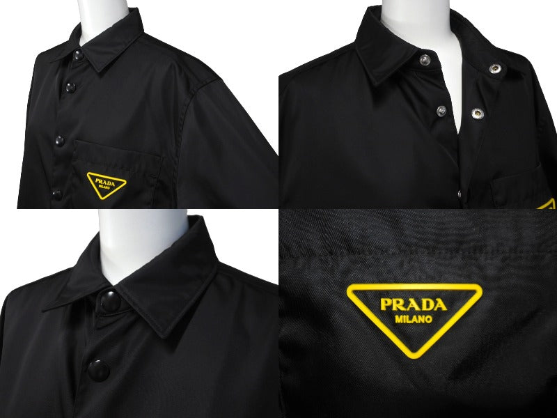 PRADA プラダ Re-Nylon Shirt 長袖シャツ SC520 S201 20SS リサイクル ...