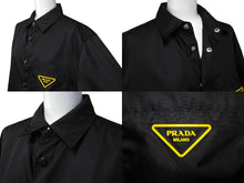 Load image into Gallery viewer, PRADA プラダ Re-Nylon Shirt 長袖シャツ SC520 S201 20SS リサイクルナイロン サイズXS ブラック 美品 中古 62106