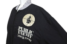 Load image into Gallery viewer, Public Enemy パブリックエナミー ツアー ブルゾン ボンバージャケット 1990年 ヴィンテージ ブラック グレー M 良品 中古 62107