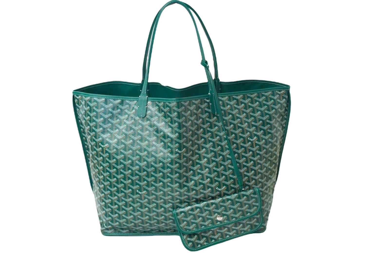 極美品 GOYARD ゴヤール アンジュGM トートバッグ ANJOUSGMLCG09TY09P PVCコーティングキャンバス グリーン 中古  62111 – Casanova Vintage