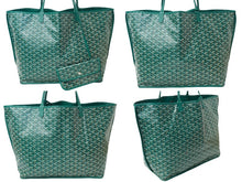 Load image into Gallery viewer, 極美品 GOYARD ゴヤール アンジュGM トートバッグ ANJOUSGMLCG09TY09P PVCコーティングキャンバス グリーン 中古 62111