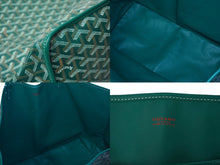 Load image into Gallery viewer, 極美品 GOYARD ゴヤール アンジュGM トートバッグ ANJOUSGMLCG09TY09P PVCコーティングキャンバス グリーン 中古 62111
