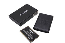 画像をギャラリービューアに読み込む, シャネル CHANEL ココマーク カードケース 名刺入れ キャビアスキン ブラック A13503 7651829７番代 美品 中古 62121