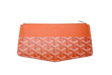 画像をギャラリービューアに読み込む, GOYARD ゴヤール インサートルイーズ カードケース INSLOUMMLTY07CL07P PVC カーフスキン オレンジ ヘリンボーン 美品 中古 62131