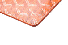 画像をギャラリービューアに読み込む, GOYARD ゴヤール インサートルイーズ カードケース INSLOUMMLTY07CL07P PVC カーフスキン オレンジ ヘリンボーン 美品 中古 62131
