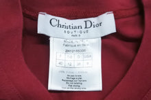 画像をギャラリービューアに読み込む, Christian Dior クリスチャンディオール ガリアーノ期 ロゴプリント タンクトップ ボルドー コットン サイズ40 2H12155300 美品 中古 63164