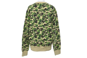 A BATHING APE アベイシングエイプ スウェットシャツ カモフラージュ 001SWG301017X Mサイズ コットン グリーン 良品 中古 62137