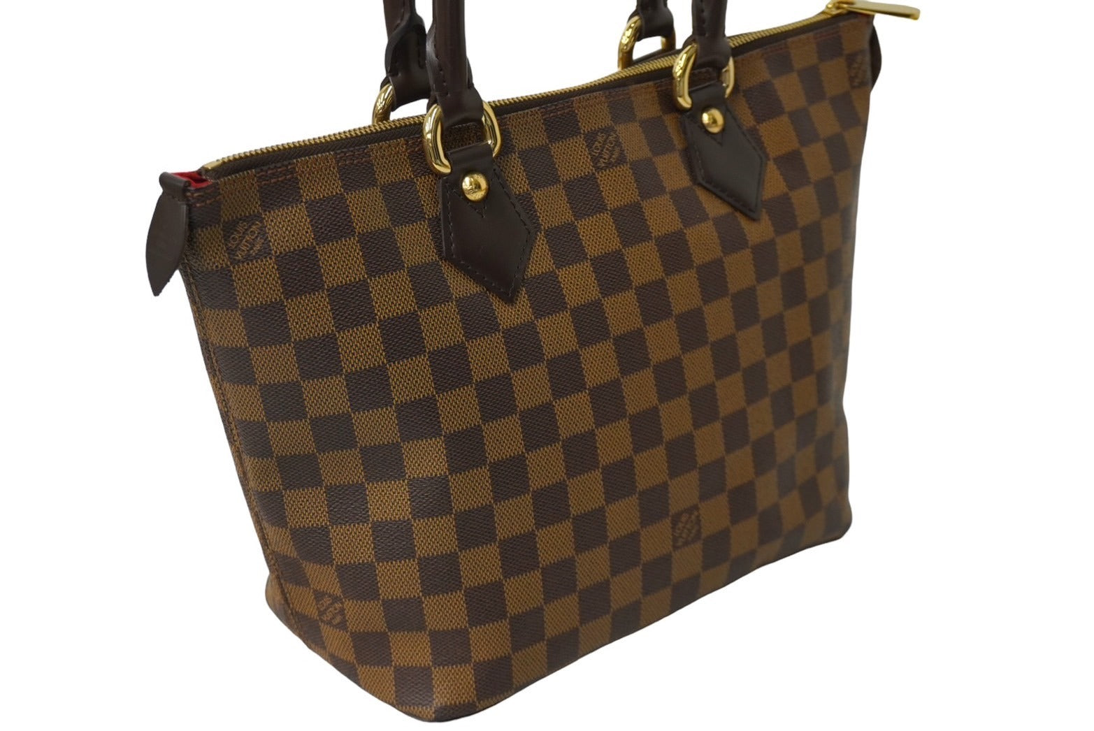 極美品 LOUIS VUITTON ルイ ヴィトン ダミエ サレヤPM トートバッグ N51183 ブラウン PVC レザー 中古 62149 –  Casanova Vintage