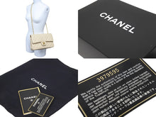 画像をギャラリービューアに読み込む, CHANEL シャネル マトラッセ25 Wフラップ チェーンショルダーバッグ 3番台 ラムスキン ベージュ ゴールド金具 美品 中古 62165