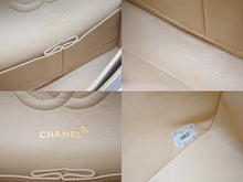 画像をギャラリービューアに読み込む, CHANEL シャネル マトラッセ25 Wフラップ チェーンショルダーバッグ 3番台 ラムスキン ベージュ ゴールド金具 美品 中古 62165