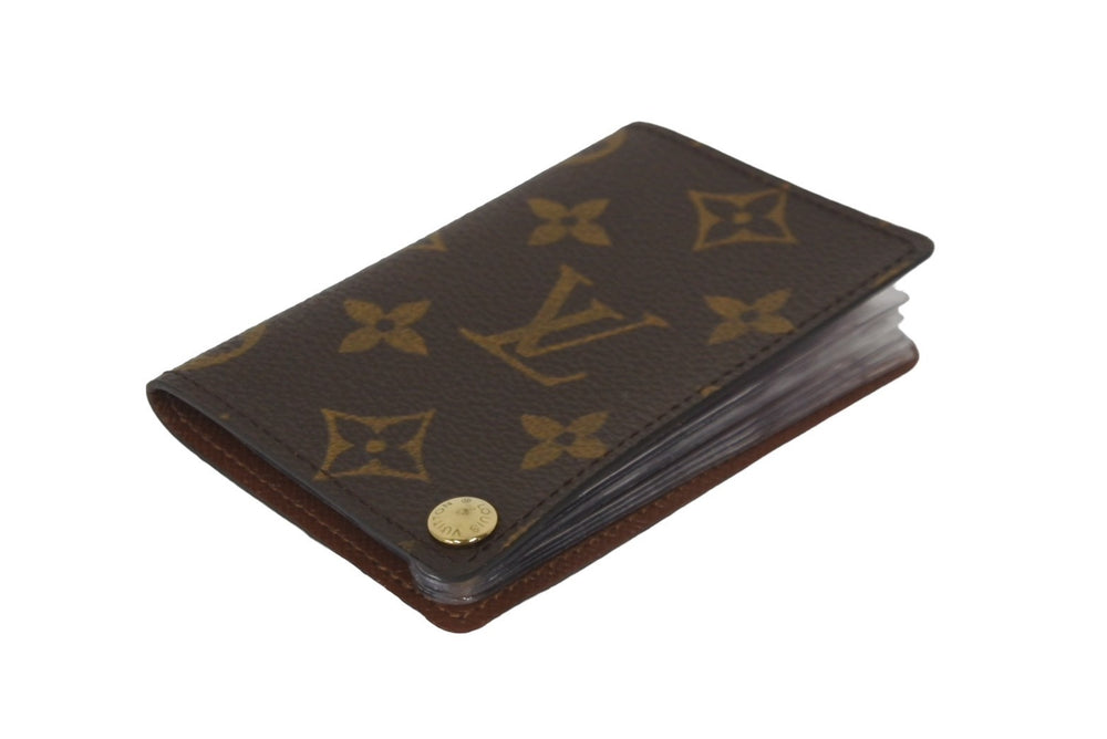 LOUIS VUITTON ルイヴィトン ポルトカルトクレディ カードケース モノグラム M60937 ブラウン ゴールド金具 美品 中古 62168