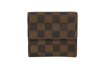 画像をギャラリービューアに読み込む, LOUIS VUITTON ルイヴィトン ポルトモネ ビエ カルト クレディ 三つ折り財布 N61652 ダミエ ブラウン ゴールド金具 美品 中古 62169
