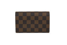 Load image into Gallery viewer, LOUIS VUITTON ルイヴィトン ポルトモネ・ビエ トレゾール N61730 ダミエキャンバス 二つ折り財布 ゴールド金具 美品 中古 62179