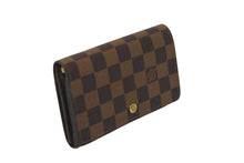 Load image into Gallery viewer, LOUIS VUITTON ルイヴィトン ポルトモネ・ビエ トレゾール N61730 ダミエキャンバス 二つ折り財布 ゴールド金具 美品 中古 62179