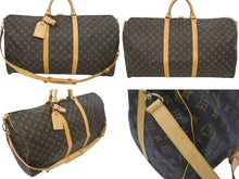 画像をギャラリービューアに読み込む, LOUIS VUITTON ルイヴィトン キーポルバンドリエール60 ボストンバッグ M41412 モノグラム 良品 中古 62182