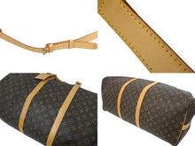 画像をギャラリービューアに読み込む, LOUIS VUITTON ルイヴィトン キーポルバンドリエール60 ボストンバッグ M41412 モノグラム 良品 中古 62182