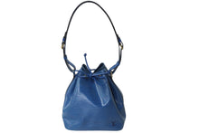 画像をギャラリービューアに読み込む, LOUIS VUITTON ルイヴィトン エピ プチノエ ワンショルダーバッグ M44105 エピレザー ブルー ゴールド金具 良品 中古 62186