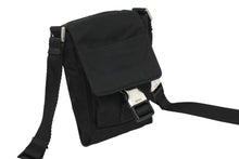 Load image into Gallery viewer, PRADA プラダ ミニショルダーバッグ ナイロン トライアングルロゴ ブラック シルバー金具 美品 中古 62202