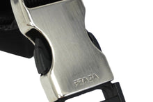 Load image into Gallery viewer, PRADA プラダ ミニショルダーバッグ ナイロン トライアングルロゴ ブラック シルバー金具 美品 中古 62202