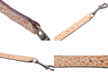 Load image into Gallery viewer, HERMES エルメス ドッグリード 犬 ペット用 ブッフルスキッパー ダルメシアン □G刻印 オレンジ シルバー金具 美品 中古 62204