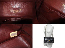 Load image into Gallery viewer, CHANEL シャネル マトラッセ 25 ダブルフラップ ショルダーバッグ 1番台 ココマーク ブラック ラムスキン ゴールド金具 美品 中古 62212