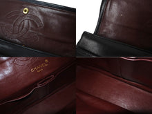 Load image into Gallery viewer, CHANEL シャネル マトラッセ 25 ダブルフラップ ショルダーバッグ 1番台 ココマーク ブラック ラムスキン ゴールド金具 美品 中古 62212