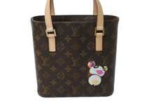 Load image into Gallery viewer, 新品同様 LOUIS VUITTON ルイヴィトン 村上隆 ハンドバッグ ヴァヴァンPM モノグラムパンダ M51173 ブラウン ゴールド金具 中古 62214
