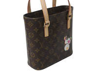 Load image into Gallery viewer, 新品同様 LOUIS VUITTON ルイヴィトン 村上隆 ハンドバッグ ヴァヴァンPM モノグラムパンダ M51173 ブラウン ゴールド金具 中古 62214