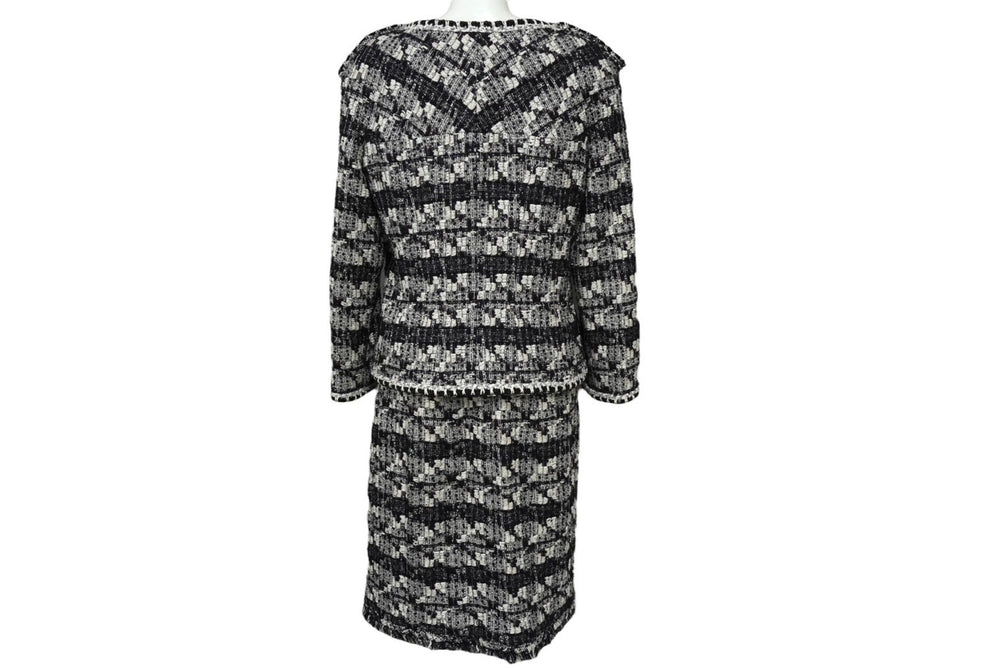 CHANEL シャネル P27771V17033 06c セットアップ ジャケット スカート スーツ サイズ40 ミックスツイード ブラック 美品 中古 62217