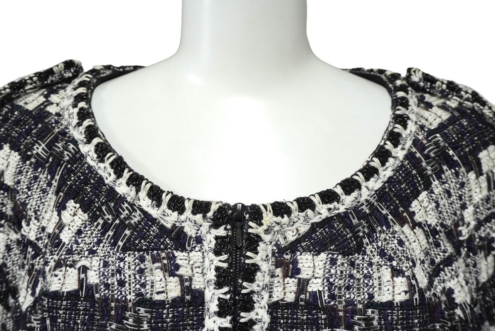 CHANEL シャネル P27771V17033 06c セットアップ ジャケット スカート スーツ サイズ40 ミックスツイード ブラック 美品 中古 62217