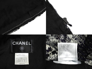 CHANEL シャネル P27771V17033 06c セットアップ ジャケット スカート スーツ サイズ40 ミックスツイード ブラック 美品 中古 62217