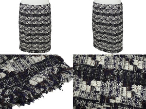 CHANEL シャネル P27771V17033 06c セットアップ ジャケット スカート スーツ サイズ40 ミックスツイード ブラック 美品 中古 62217