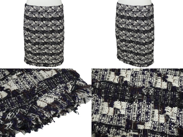 CHANEL シャネル P27771V17033 06c セットアップ ジャケット スカート スーツ サイズ40 ミックスツイード ブラック 美品 中古 62217