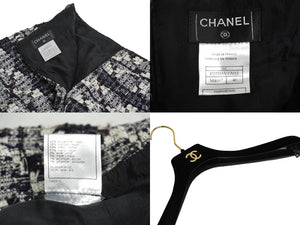 CHANEL シャネル P27771V17033 06c セットアップ ジャケット スカート スーツ サイズ40 ミックスツイード ブラック 美品 中古 62217
