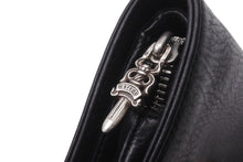 画像をギャラリービューアに読み込む, 極美品 CHROME HEARTS クロムハーツ JOEY SCRLL LBL HVY WT ジョーイ ウォレット 二つ折り財布 ダガー ジップ スクロール 中古 62223