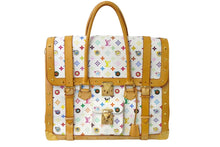 画像をギャラリービューアに読み込む, LOUIS VUITTON × 村上隆 ルイヴィトン ハンドバッグ サックジギャンティック M92057 ブロン マルチ 美品 中古 62230