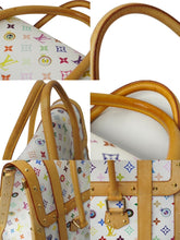 画像をギャラリービューアに読み込む, LOUIS VUITTON × 村上隆 ルイヴィトン ハンドバッグ サックジギャンティック M92057 ブロン マルチ 美品 中古 62230