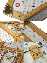 画像をギャラリービューアに読み込む, LOUIS VUITTON × 村上隆 ルイヴィトン ハンドバッグ サックジギャンティック M92057 ブロン マルチ 美品 中古 62230