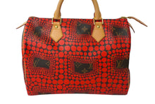 Load image into Gallery viewer, 新品同様 LOUIS VUITTON ルイヴィトン スピーディ30 草間彌生 コラボ 2012年 M40693 パンプキンドット レッド 中古 62231