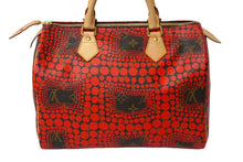 Load image into Gallery viewer, 新品同様 LOUIS VUITTON ルイヴィトン スピーディ30 草間彌生 コラボ 2012年 M40693 パンプキンドット レッド 中古 62231