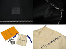 画像をギャラリービューアに読み込む, 新品同様 LOUIS VUITTON ルイ ヴィトン ヴァージルアブロー キーポル バンドリエール フラッグ 50cm M55268 ブラック 中古 62233