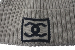 極美品 CHANEL シャネル スポーツライン ニットキャップ ココマーク