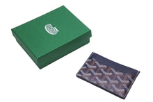 画像をギャラリービューアに読み込む, 極美品 GOYARD ゴヤール サン シュルピス カードケース STSULPPMLTY12CL12X ネイビー PVC カーフスキン 中古 62249