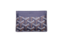 画像をギャラリービューアに読み込む, 極美品 GOYARD ゴヤール サン シュルピス カードケース STSULPPMLTY12CL12X ネイビー PVC カーフスキン 中古 62249