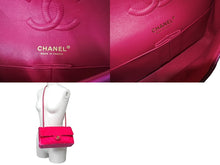 画像をギャラリービューアに読み込む, CHANEL シャネル ベロアマトラッセ25 Wフラップ Wチェーンショルダーバッグ ピンク 21番台 ゴールド金具 美品 中古 62254
