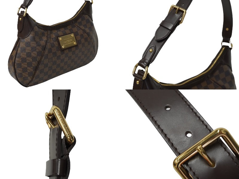 LOUIS VUITTON ルイ ヴィトン ダミエ テムズGM ワンショルダーバッグ N48181 ゴールド金具 美品 中古 62261 –  Casanova Vintage