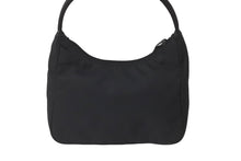Load image into Gallery viewer, PRADA プラダ ホーボー ハンドバッグ MV515 トライアングルロゴ ブラック ナイロン シルバー金具 美品 中古 62262